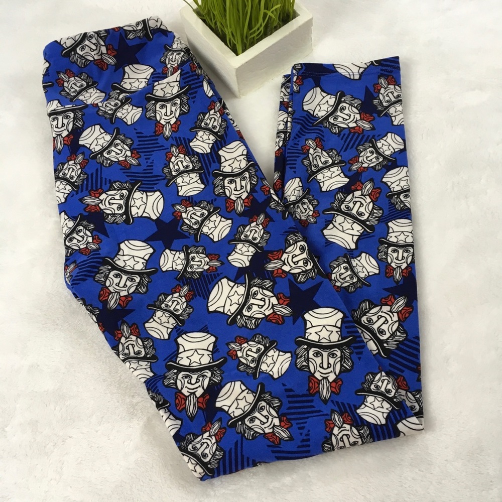 LuLaRoe Patriotic Uncle Sam Leggings 4th of July